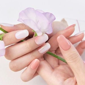 🍑 Ohora Semi-cured Stick on Nail Gel Stickers - Peach Melba